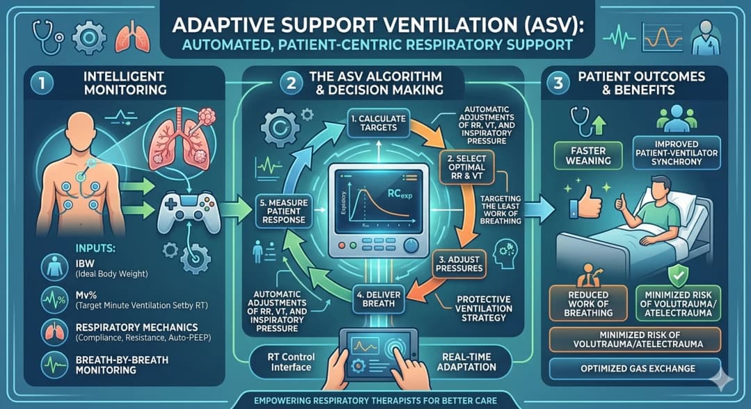 Adaptive Support Ventilation (ASV): All You Need to Know as a Respiratory Therapist Image